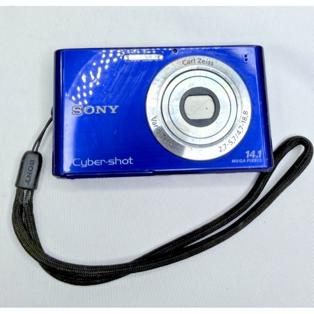 Sony Cyber-shot DSC-W330 14.1MP Blue Digital Camera Carl Zeiss Tested